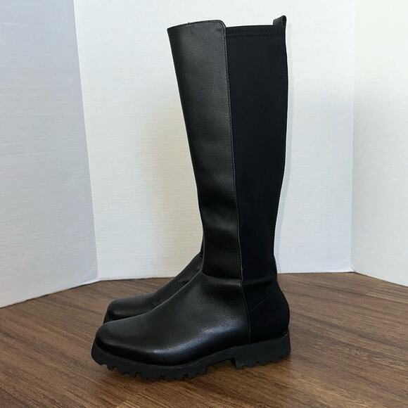 DONALD J. PLINER Ryker Leather Lug Boot Black - Picture 5 of 13